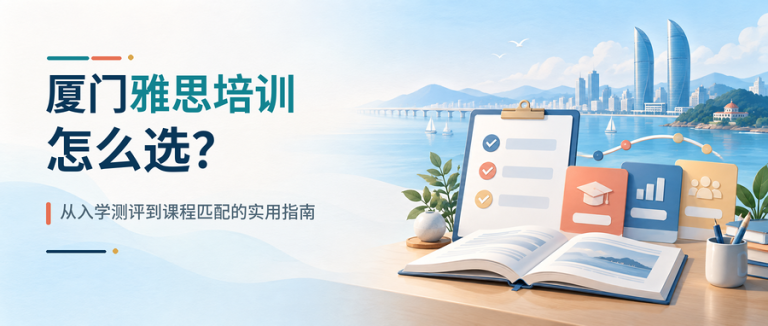 厦门雅思培训怎么选？从入学测评到课程匹配的实用指南